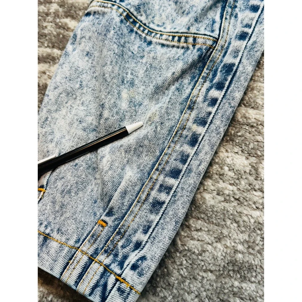 Body Gear Cargo Jeans Kids 8 Blue Acid Wash Vintage Baggy Streetwear Denim‎